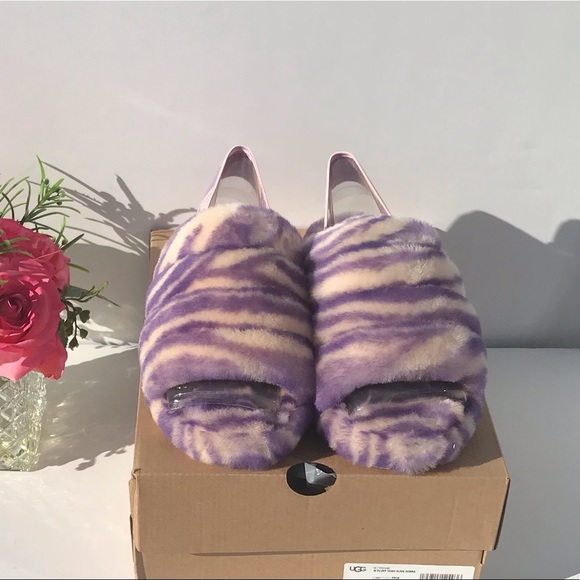 UGG Fluff Yeah Slide Zebra - Picture 3 of 13